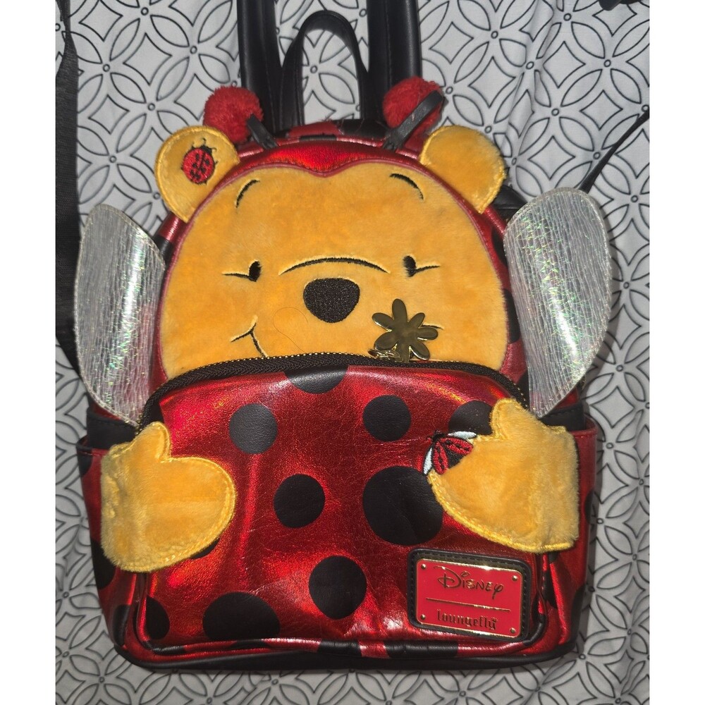 Loungefly Disney Winnie the Pooh Halloween costume ladybug mini backpack bookbag